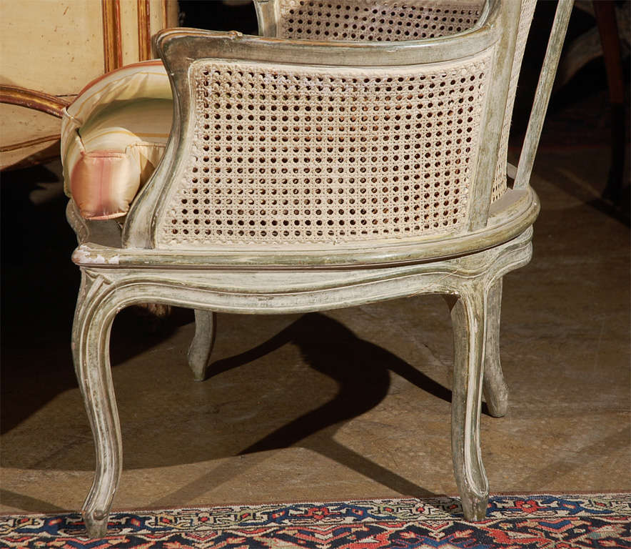 Pair of Caned French Armchairs 3