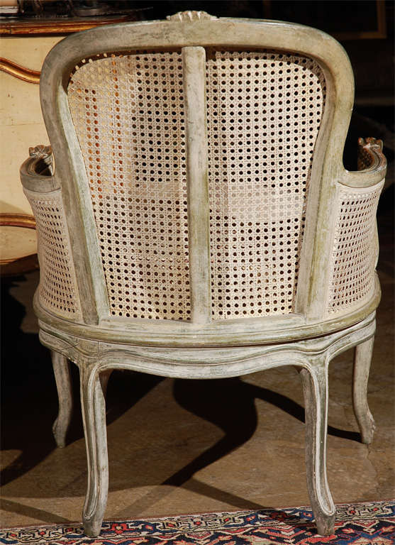 Pair of Caned French Armchairs 5