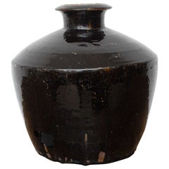 Rustic Glazed Ceramic Pot