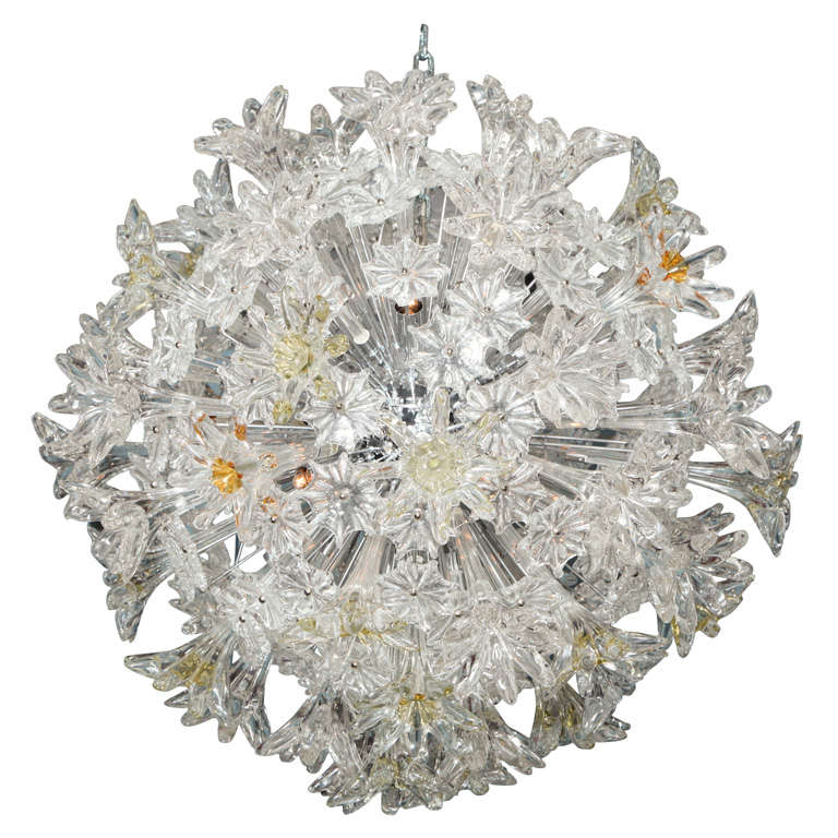 Large Scale "Esprit" Pendant Fixture by Venini