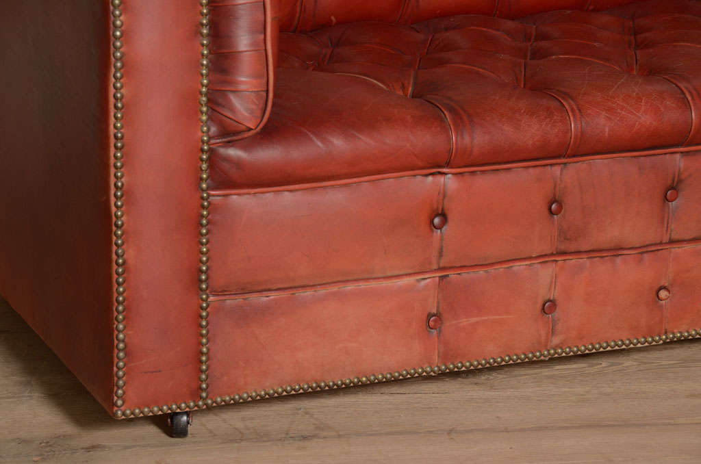 Set of 2 Leather Chesterfield Sofas 2