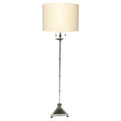 Floor Lamp Art Deco silvered and patinated bronze 1920's