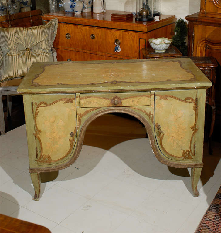 Venetian Painted Desk/ Dressing Table