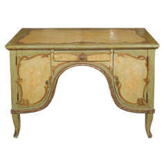 Venetian Painted Desk/ Dressing Table