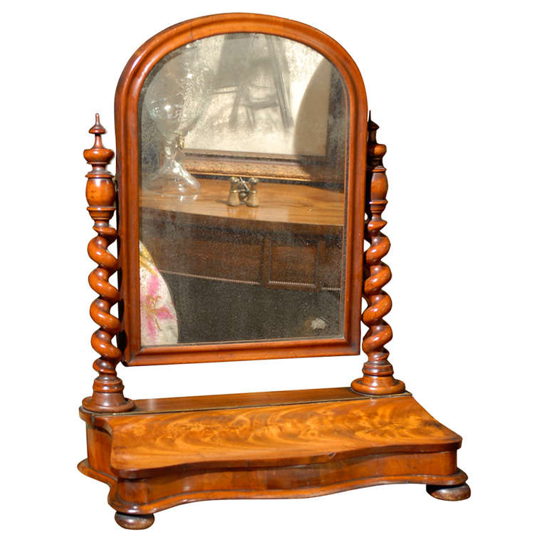 19th Century American Empire Gentleman's Dressing Mirror For Sale