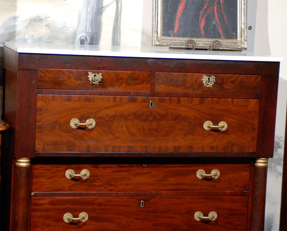 Empire Mahogany Commode