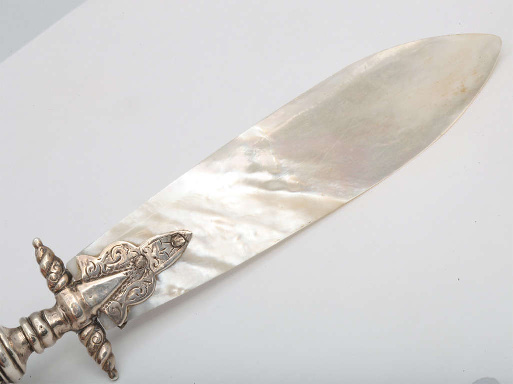 Sterling Silver-Mounted Mother-of-Pearl PageTurner/Letter Opener 3