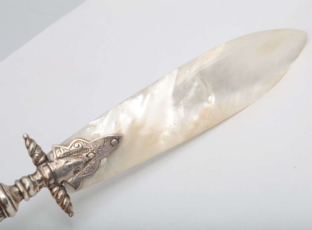 Sterling Silver-Mounted Mother-of-Pearl PageTurner/Letter Opener 4