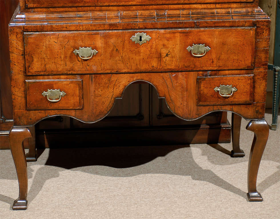 18th century English Queen Anne Highboy in Walnut 2