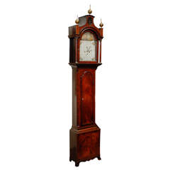 George III Mahogany Tall Case Clock Signed John Bancroft