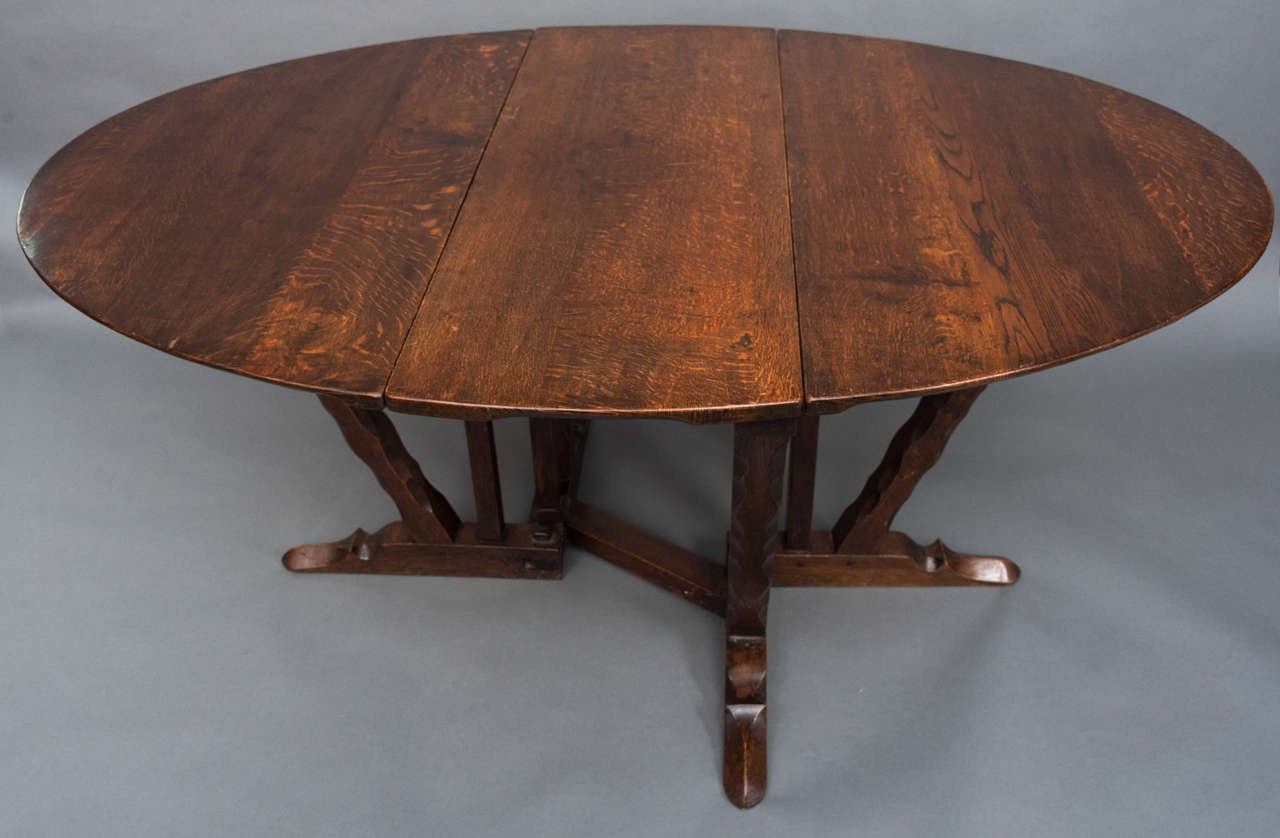 An Oak Oval Gate Leg Table By Romney Green