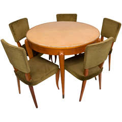 An Italian Centre Table with chairs, attributed to Gio Ponti.