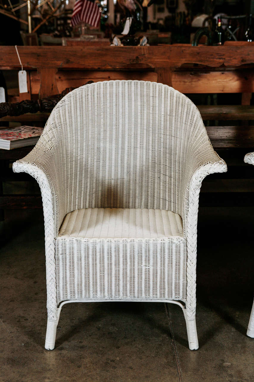 lloyd loom wicker chair