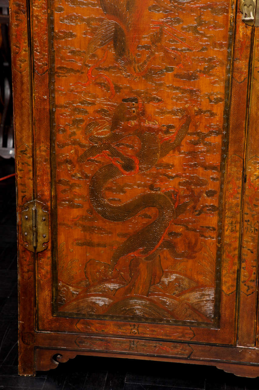 Mid-19th Century Chinese Two-Door Cabinet For Sale 5