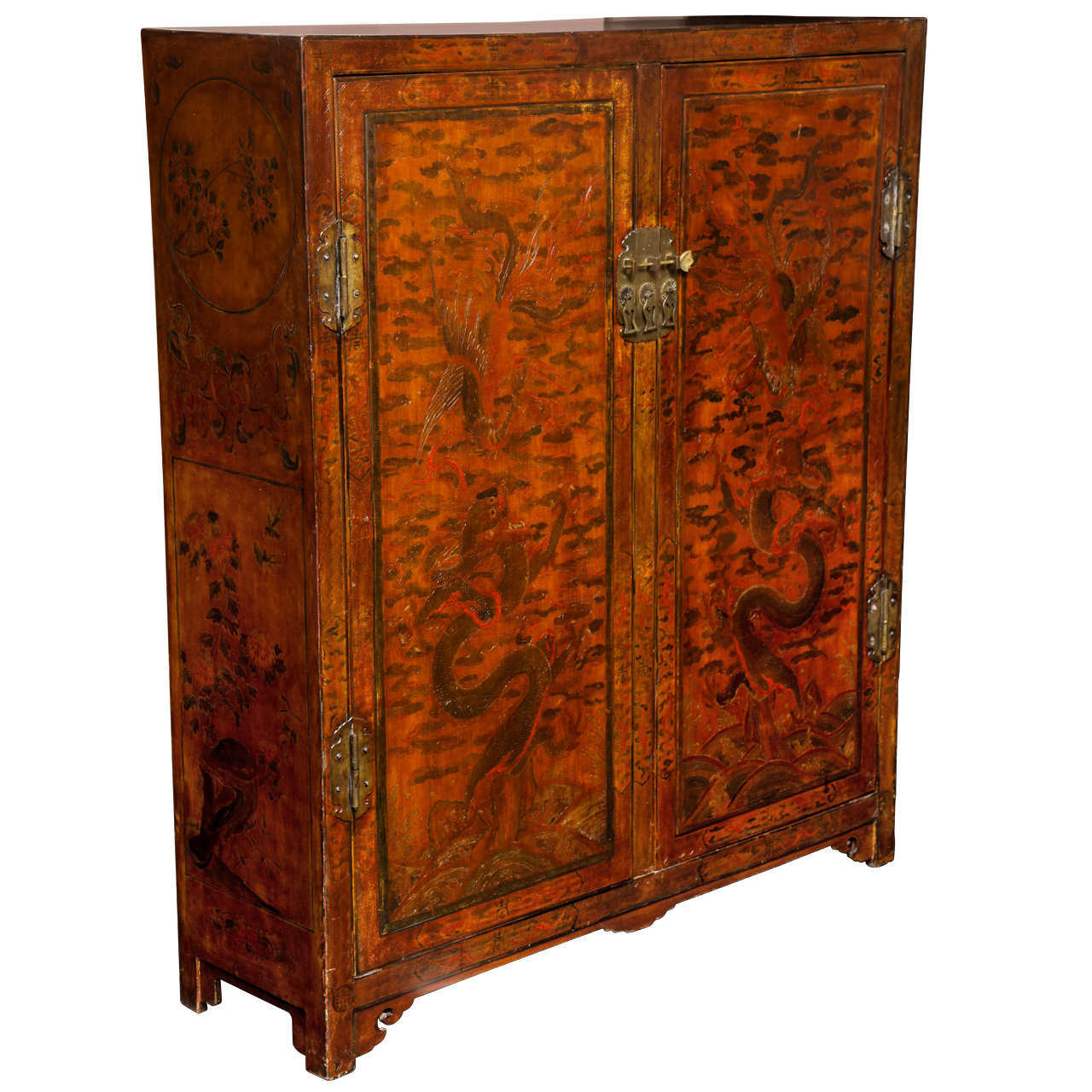 Mid-19th Century Chinese Two-Door Cabinet In Good Condition For Sale In New York, NY