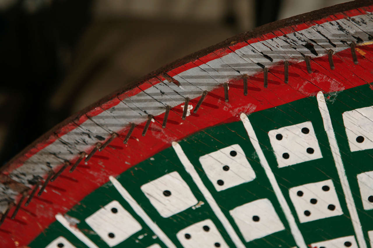 1920's Carnival Gaming Wheel In Good Condition In Cathedral City, CA