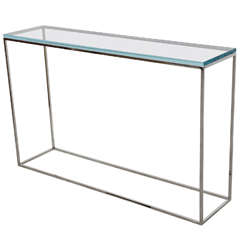 Chic Minimalist 1970
s Nickel Console