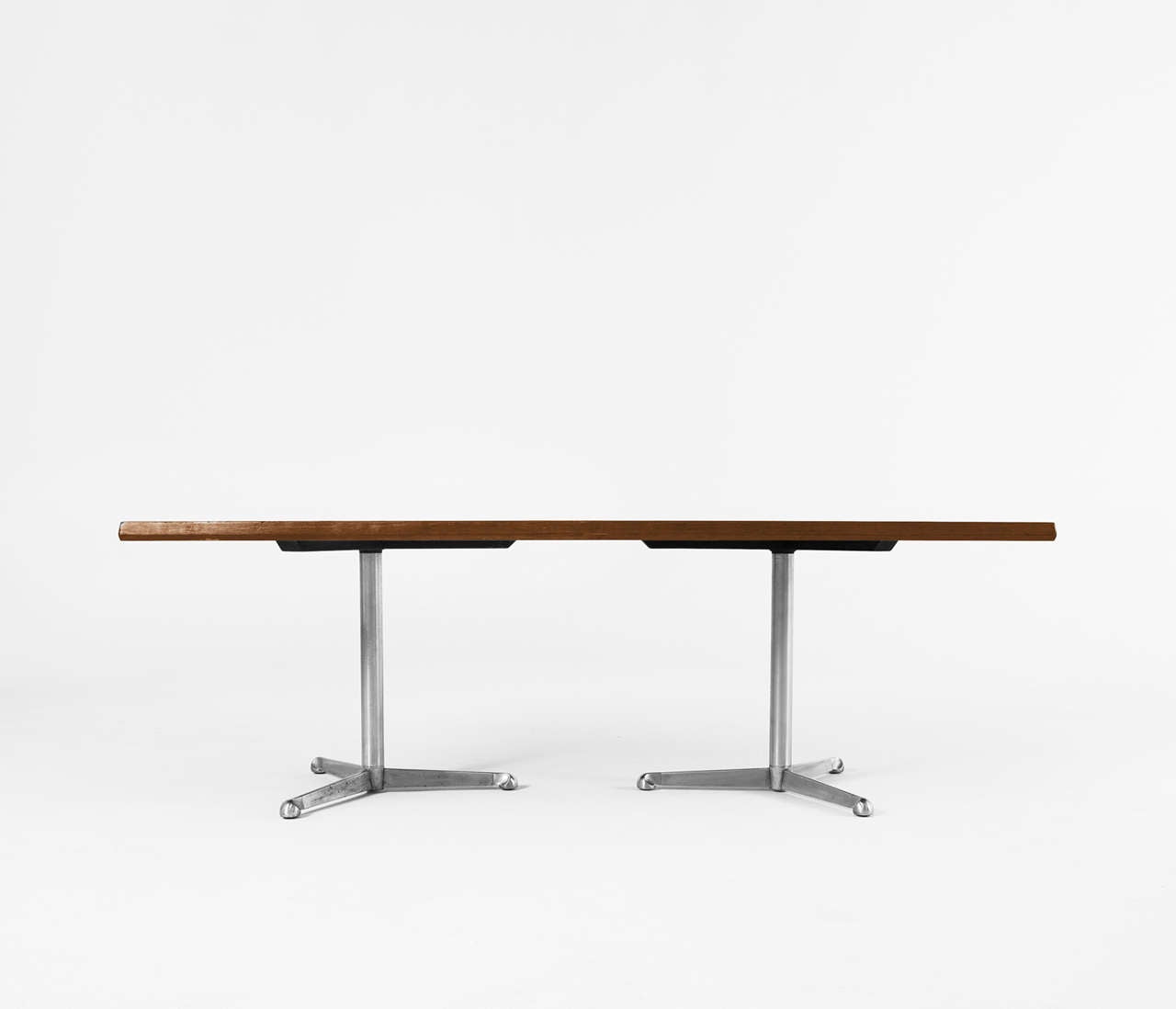 Italian Rosewood Writing / Conference Table by Osvaldo Borsani for Tecno, Italy, 1950's