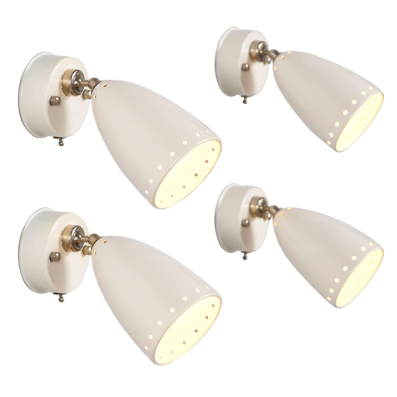 Large Set of Adjustable Sconces