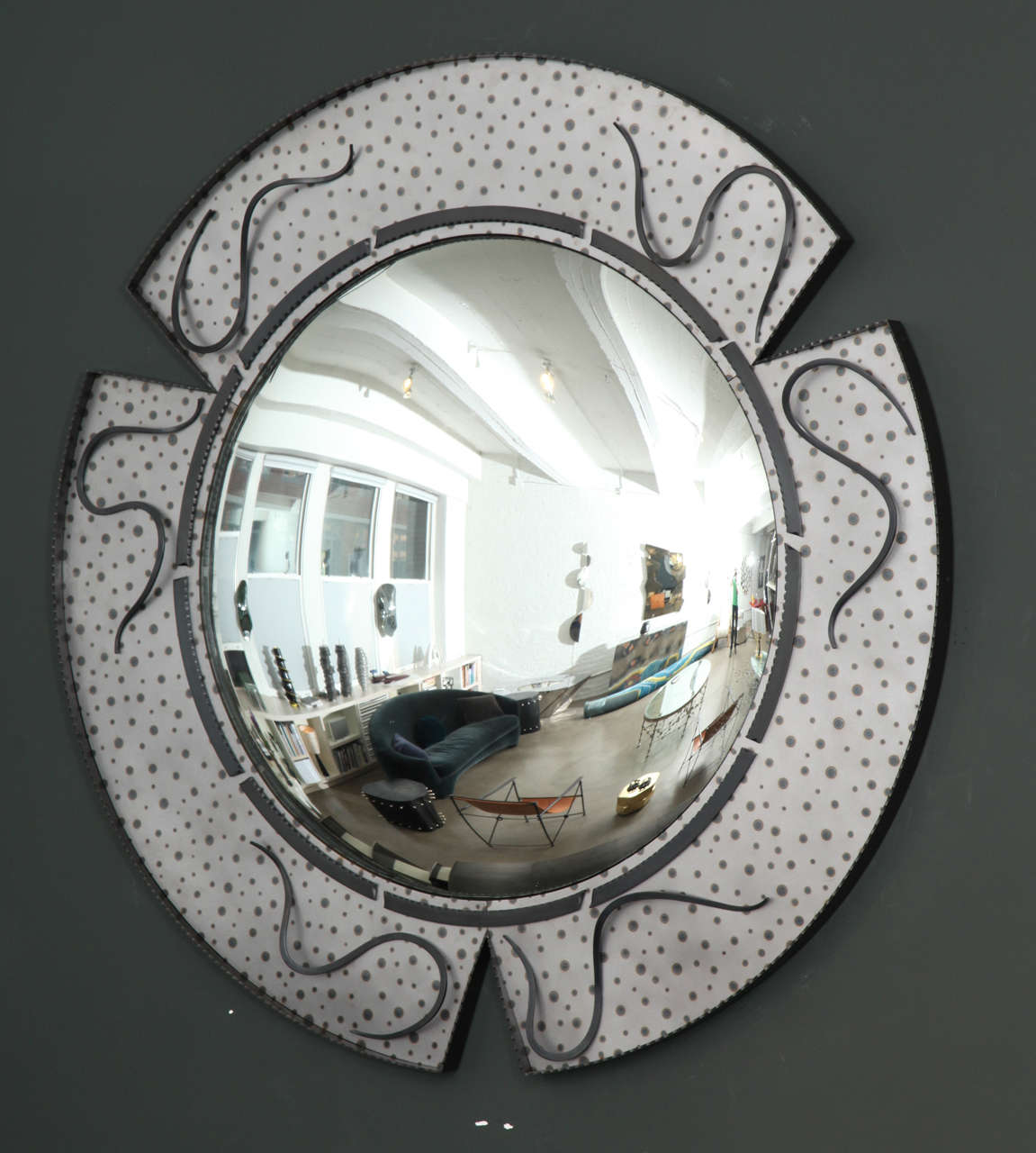Paris mirror, 2014. Andre Dubreuil's latest vexing creation.

Renowned for his inventive, innovative furniture and decorative arts, André Dubreuil is a leading contemporary designer, whose background as an antiques dealer and painter informs his