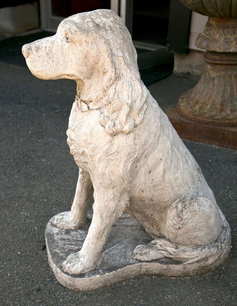Stone 20th century cast stone dogs For Sale