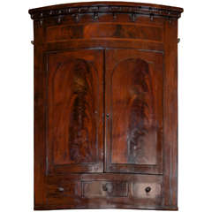 Antique Late 18th Century Georgian Mahogany Corner Cabinet