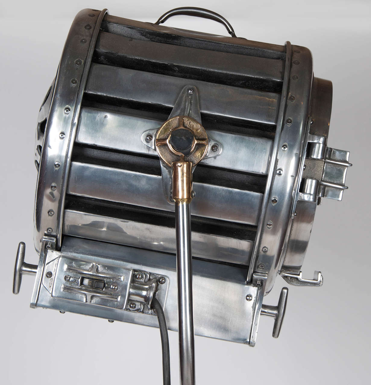 Vintage 1930s Mole Richardson Polished Hollywood Spotlight at 1stDibs