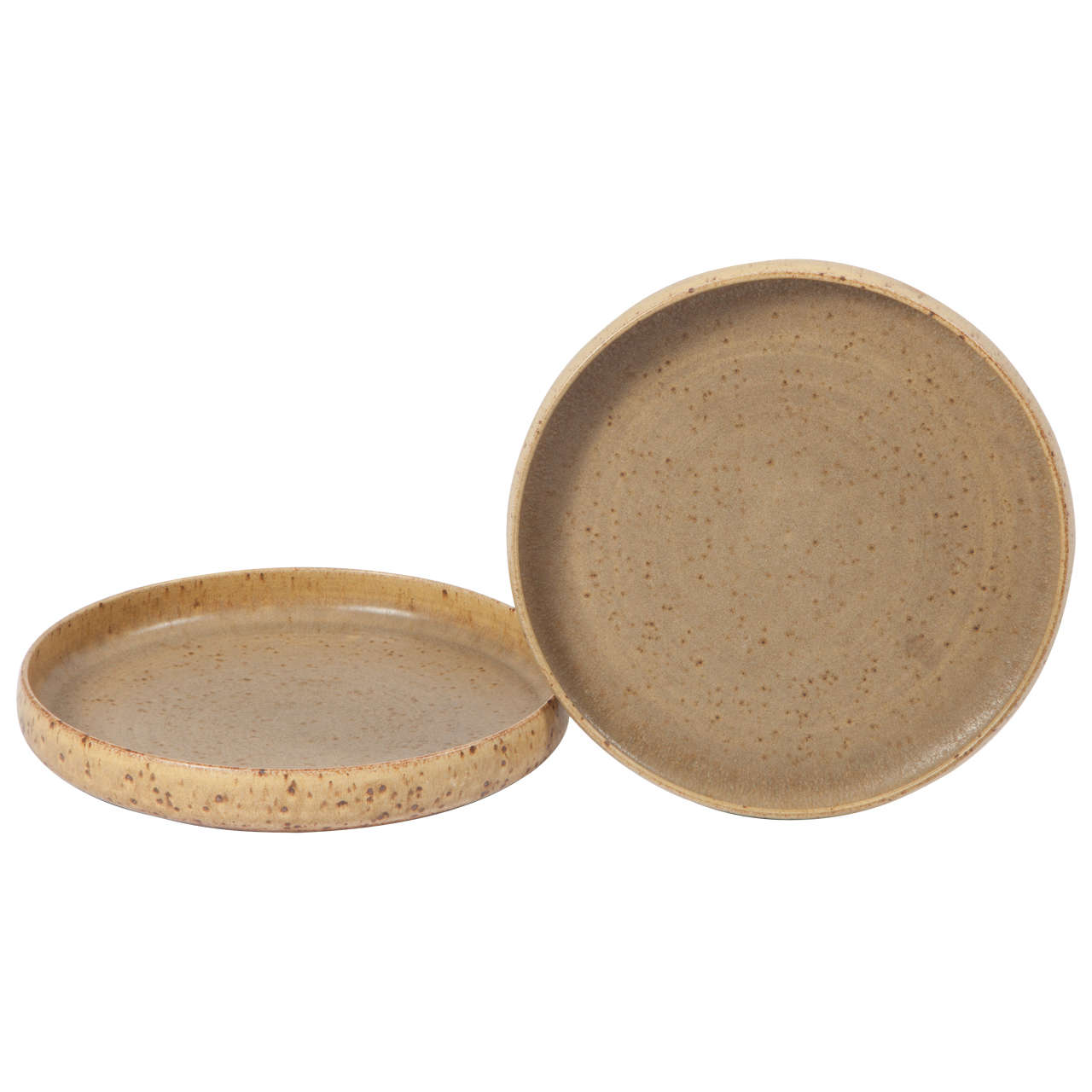 Per Linnemann Schmidt Stoneware Serving Plates, Pair