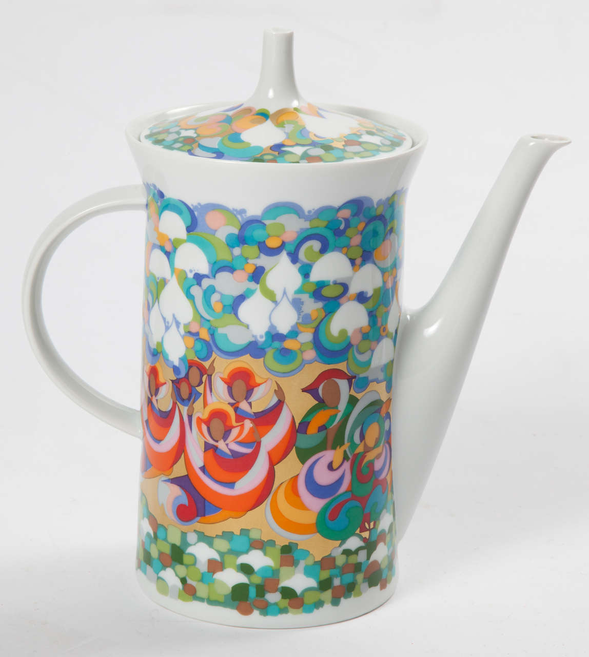 Scandinavian Modern Rosenthal Bjorn Wiinblad Teapot