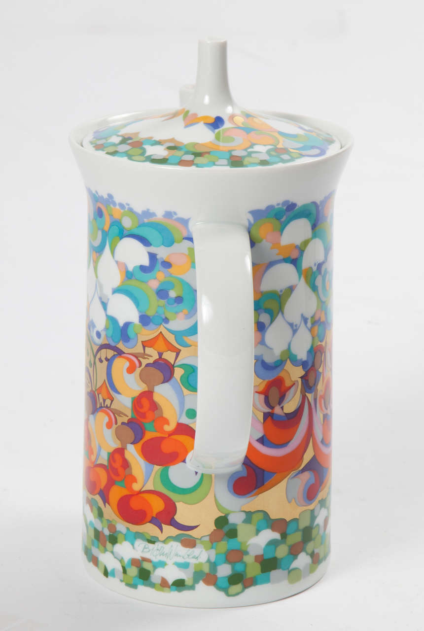 Mid-20th Century Rosenthal Bjorn Wiinblad Teapot