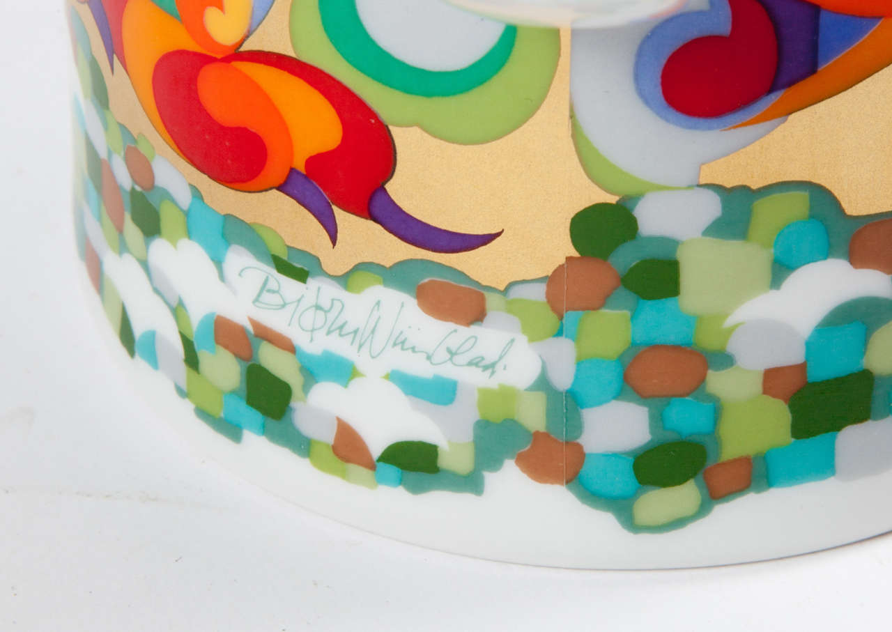 Ceramic Rosenthal Bjorn Wiinblad Teapot