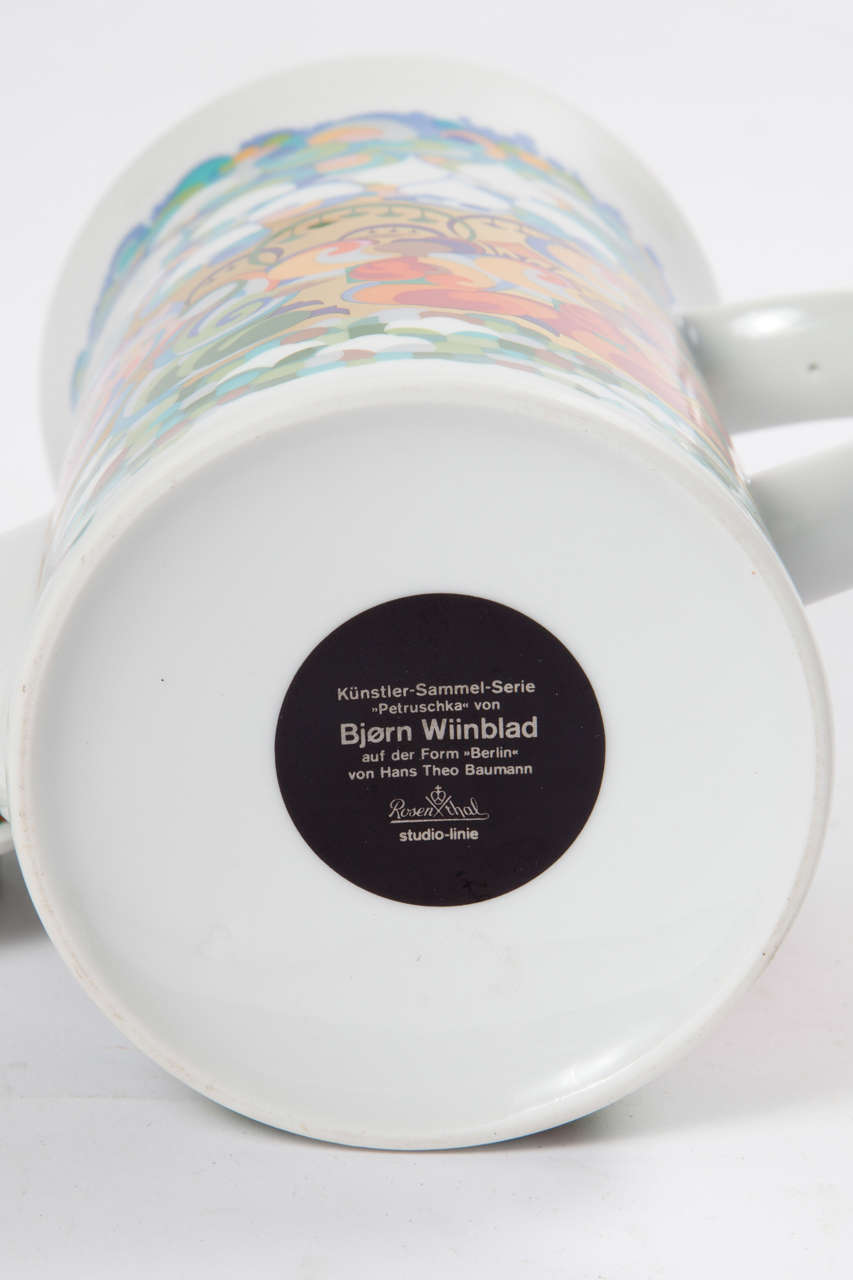 Vintage 1960s Rosenthal Studio line porcelain teapot by Bjorn Wiinblad.

This vintage teapot is the stuff of elegance, and rare collectables. You can use this piece for coffee, tea, or any drinkable, or you can put it in your display case with