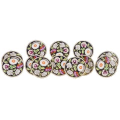 Set of 12 Copelands for Daniel, London Dessert Plates with Imari Decoration