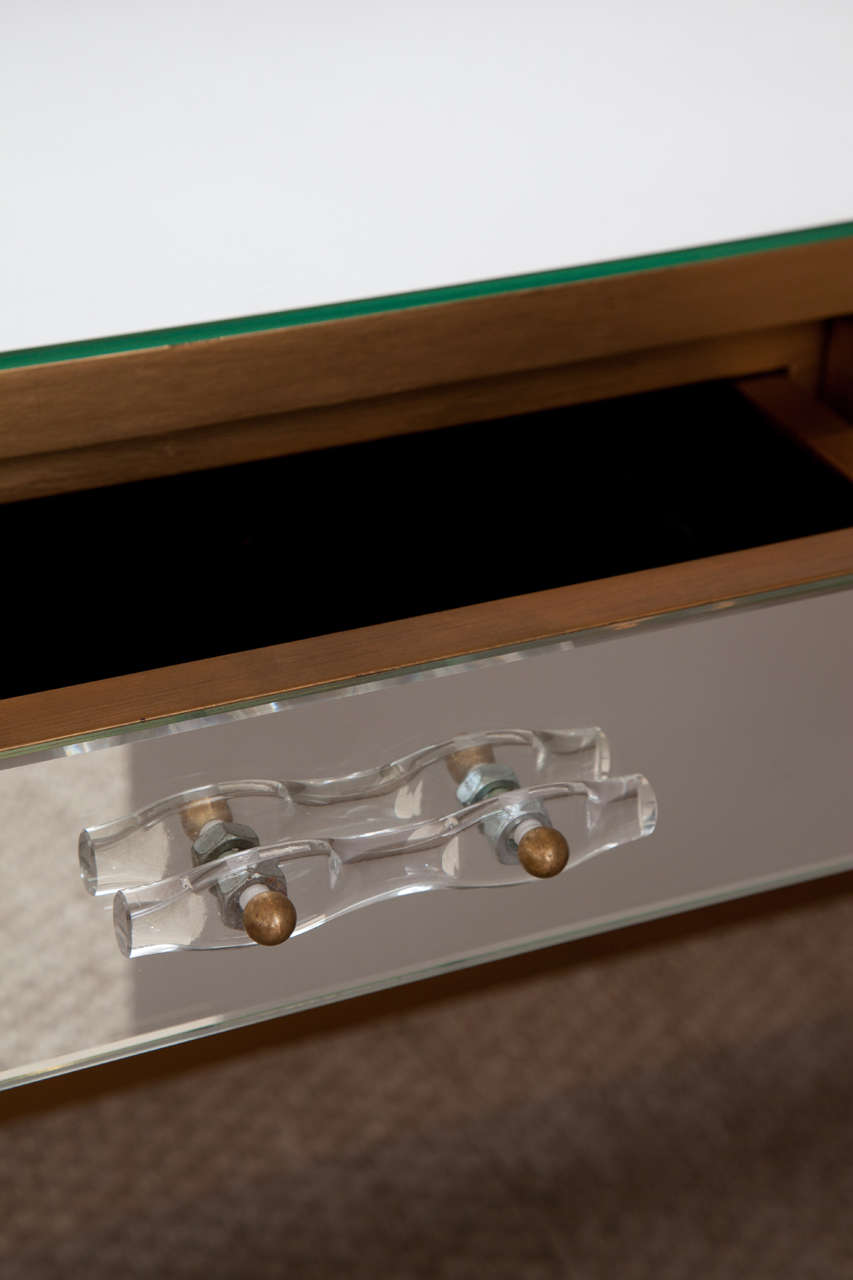 Mirrored Console Table For Sale at 1stDibs | gold mirrored console ...