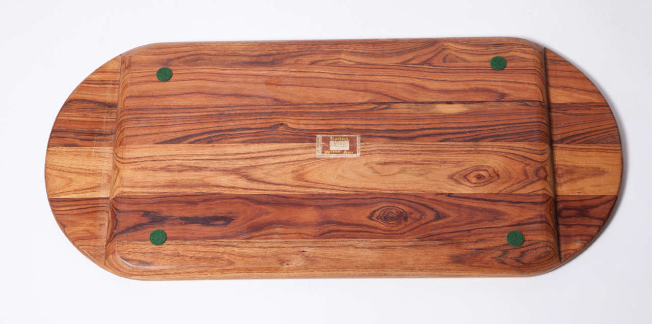 Brazilian Jacaranda Tray by Jean Gillon