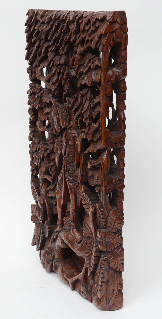 Indonesian Balinese Wood Carving, 20th Century