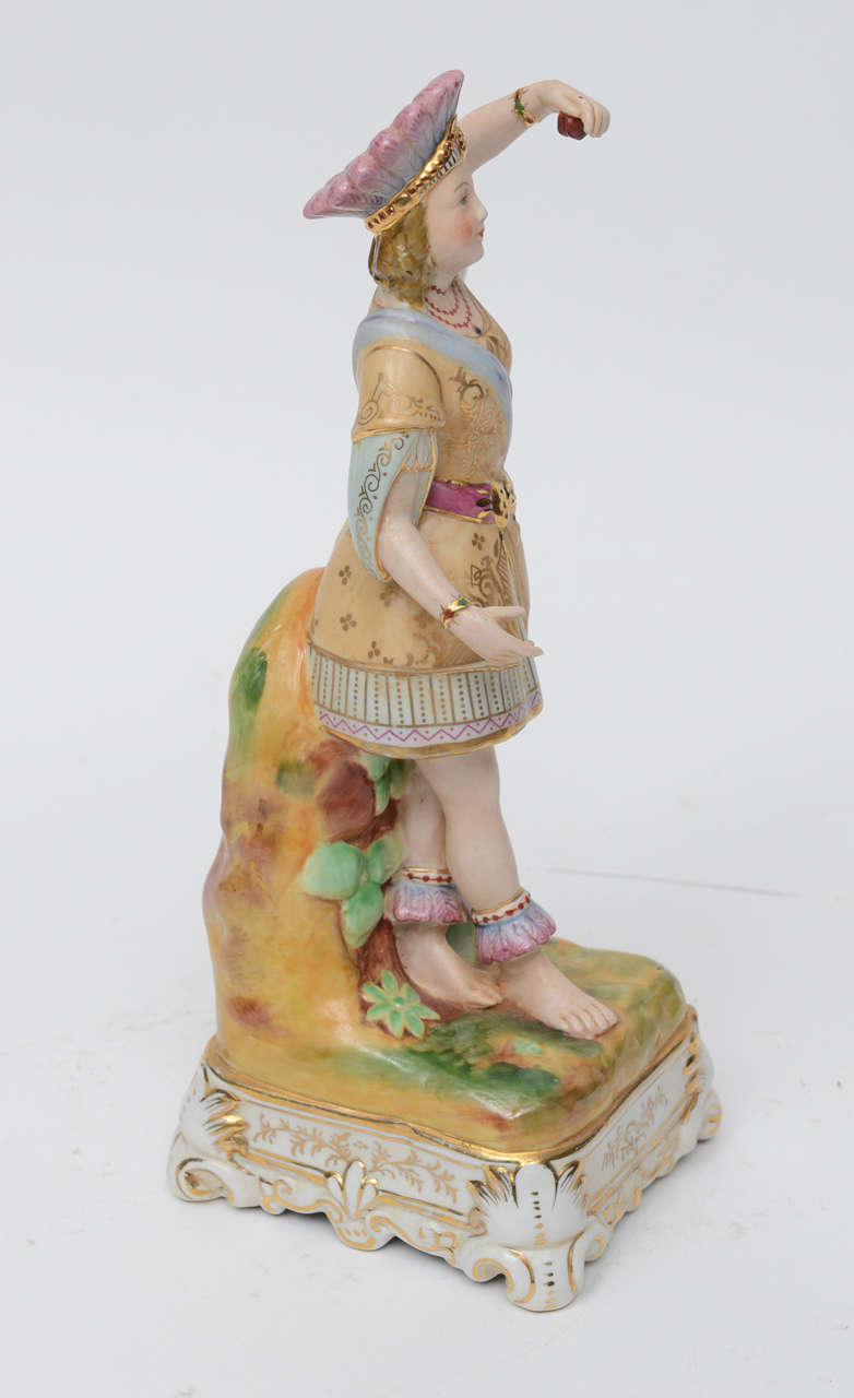 French Porcelain Figure y Jacob Petit, 19th Century In Good Condition For Sale In West Palm Beach, FL