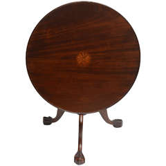 English Low, Cocktail Tilt Top Table, 19th Century