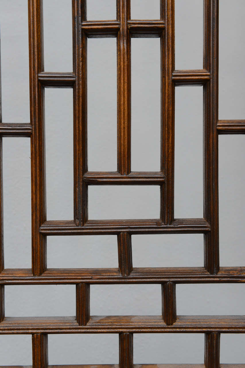 Chinese Eight Panel Folding Screen in Rosewood, Early 20th Century 1