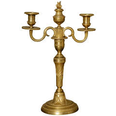 Louis XVI Ormolu Candelabrum, circa 1775