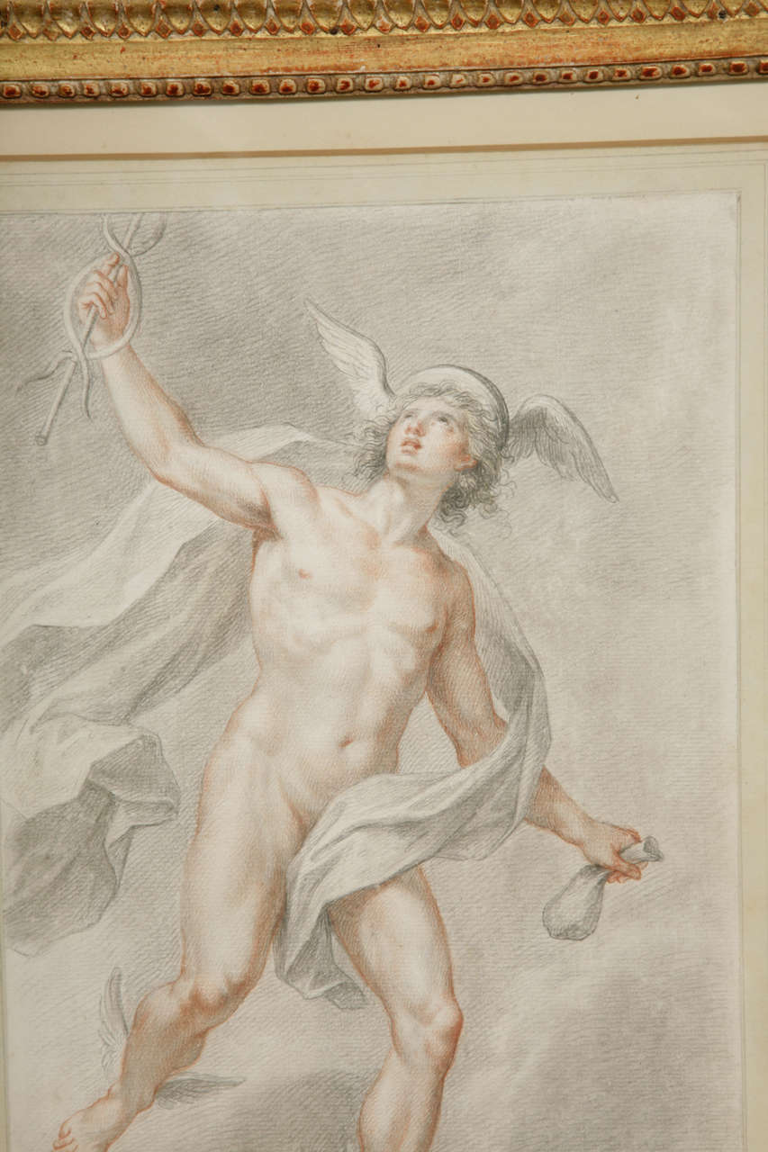 Drawing by Francesco Bartolozzi of Mercury, 1776 In Excellent Condition For Sale In London, GB
