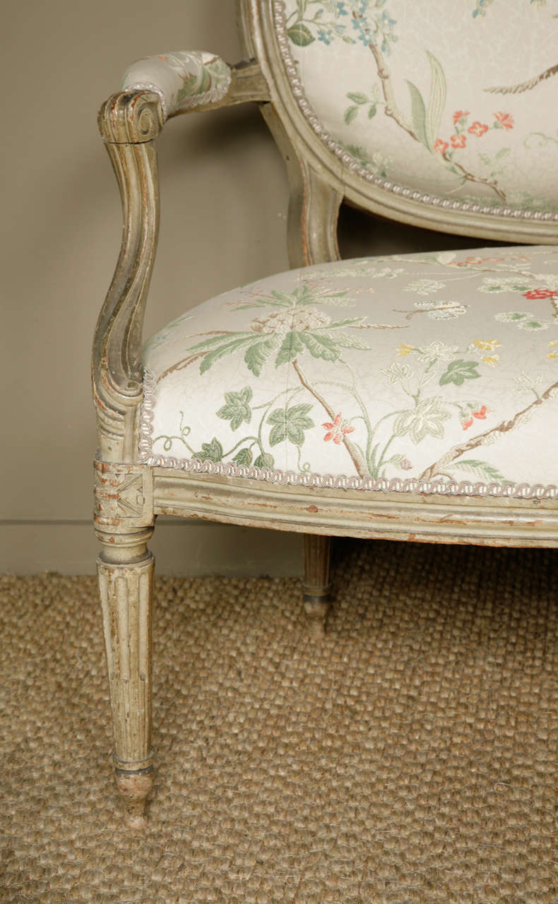 Louis XVI Period 18th Century Sofa "en Grisaille," Circa 1780 at 1stDibs