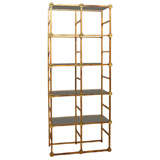 Gold Etagere with Glass Discs