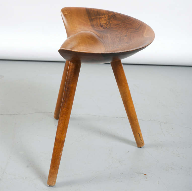Walnut Mogens Lassen - Stool