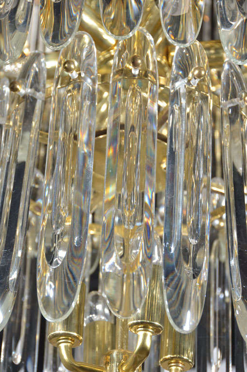 3 tier crystal chandelier