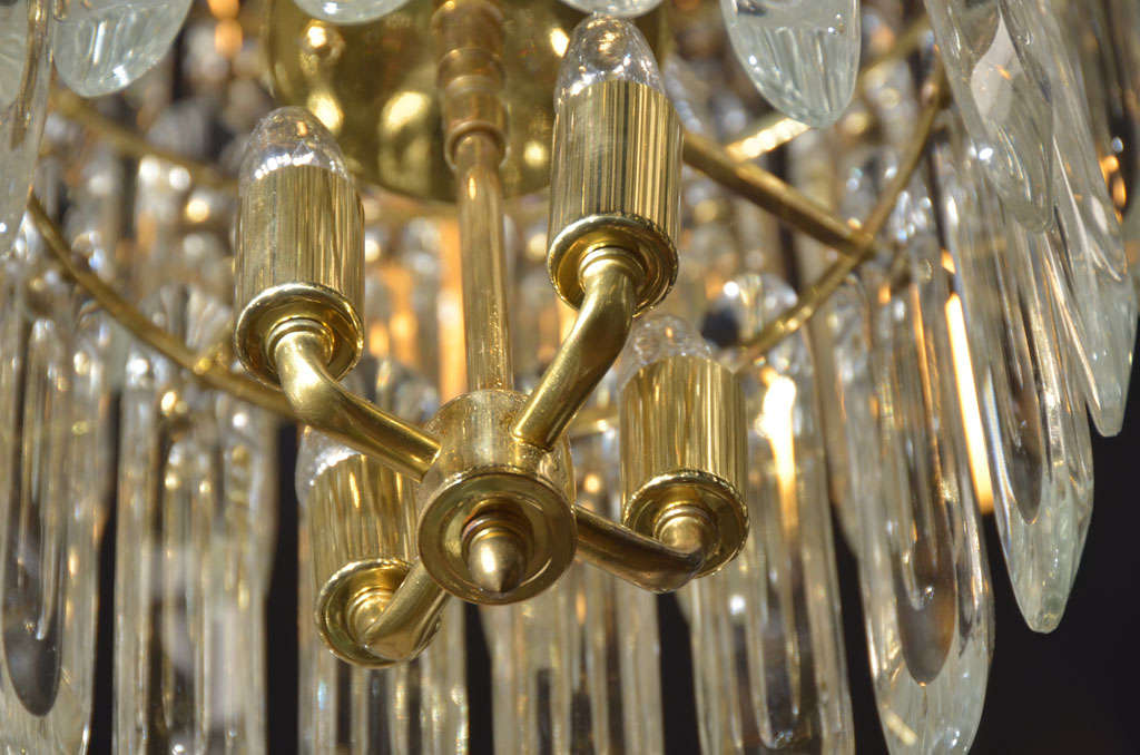 three tier crystal chandelier