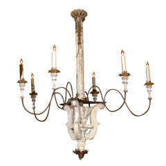 Antique French Pricket Chandelier