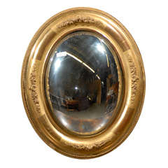 Small Gilt Convex Mirror