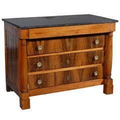 Empire Flame Walnut Commode