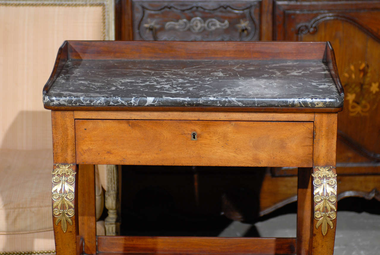 Narrow Walnut Console
